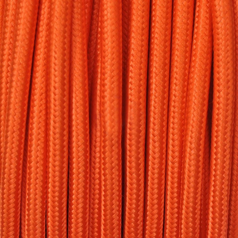 Оранжевый текстильный провод фото 2