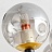 Потолочная люстра с мятыми стеклянными шарами в стиле лофт фото 16