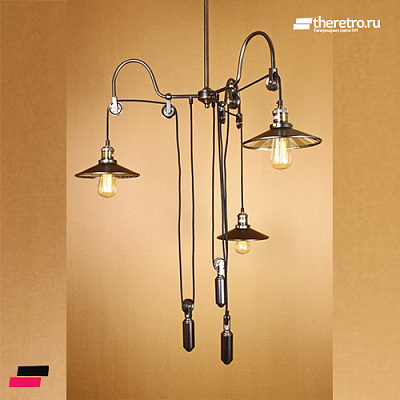 Loft Industry Punk Mirrors Chandelier фото 5