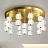 Серия потолочных светодиодных люстр с шарообразными рельефными плафонами на вертикальных стойках CARA C фото 7