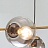 Подвесной светильник в скандинавском стиле со стеклянными плафонами HAGGE 4 плафона Дымчатый фото 10