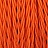 Оранжевый зиг-заг текстильный провод Оранжевый фото 3