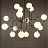 Люстра с плафонами-шарами BISTRO 12 плафонов Медный Белый фото 9