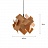 Дизайнерский подвесной светильник с имитацией древесной фактуры SEASONS 60 см  Красный фото 14