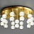 Серия потолочных светодиодных люстр с шарообразными рельефными плафонами на вертикальных стойках CARA B фото 11
