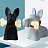 Настольная лампа в виде собаки Скотч-терьер Черный фото 8
