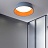 Минималистский светодиодный потолочный светильник PLICA 2 48 см  Оранжевый фото 6