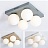 Серия потолочных люстр с матовыми стеклянными плафонами круглой формы BOARD ORB 9 плафонов Серый фото 5